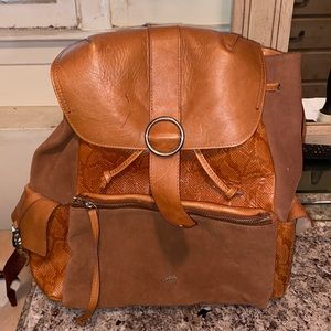 NWT Brown Velez Leather backpack